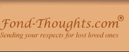 fond thoughts - your memoriam on the web